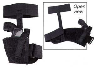 Uncle Mike's Sidekick #12 Ankle Holster for Glock 26 and 27 Right Hand Black