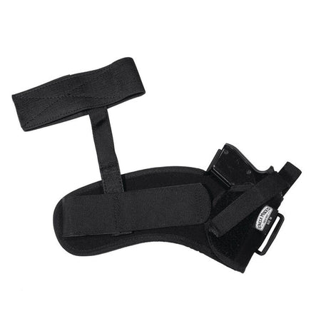 Uncle Mike's Sidekick Ankle Holster Right Hand Fits 3"-4" Barrel Med. Autos .32-.380 Cal Black