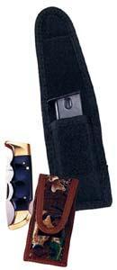 Uncle Mike's Single Pistol Magazine and Knife Case Black Cordura Nylon