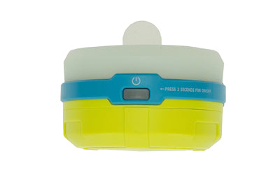 UST Ultimate Survival Technologies Spright LED Camping Lantern, 3 Modes up to 100 Lumens, Collapsible Silicone Globe, Water Resistant, Yellow/Blue 1146778