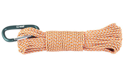 UST Para 325 Utility Cord, 50 Foot, 100% Nylon with Carabiner, Orange 1149168