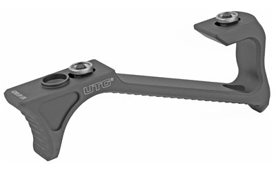 UTG Ultra Slim Angled Foregrip for KeyMod Rails, 6061-T6 Aluminum with Machined Grip Serrations, Black