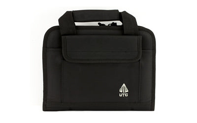Leapers UTG Deluxe Single Pistol Case Black 1680D Polyester with Magazine Pouches PVC-PC01B