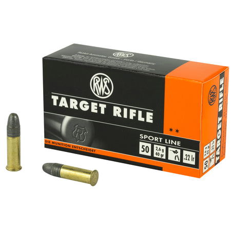 RWS Target Rifle Sport Line .22 Long Rifle 40 gr Solid ammo
