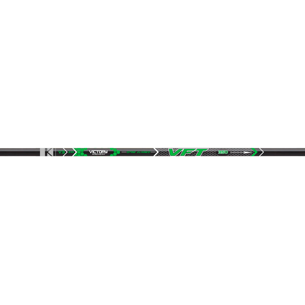 Victory VFT Gamer Target Carbon Arrow Shafts 350 Spine - 1 Dozen