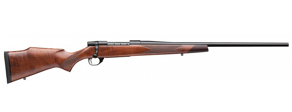 Weatherby VDT256RR4T Vanguard Sporter Full Size 25-06 Rem 5+1 24" Bead Blasted Blued #2 Threaded Barrel, Matte Blued Drilled & Tapped Steel Receiver, Grade A Turkish Walnut Monte Carlo Stock