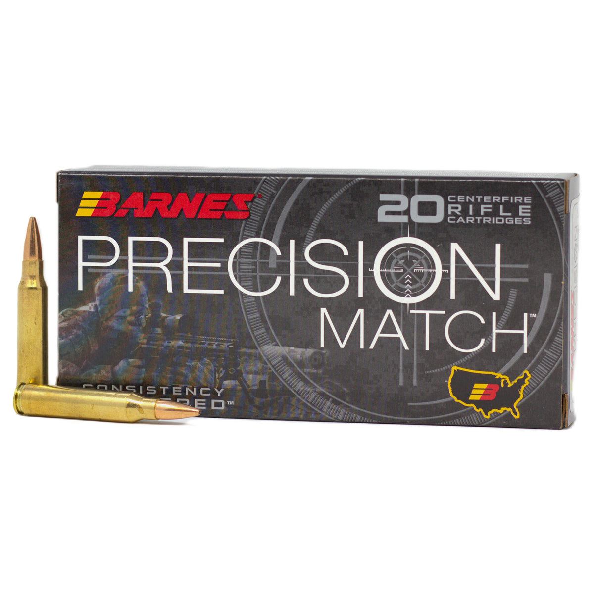 Barnes Precision Match 5.56x45mm NATO 85 gr OTM ammo 2675 FPS