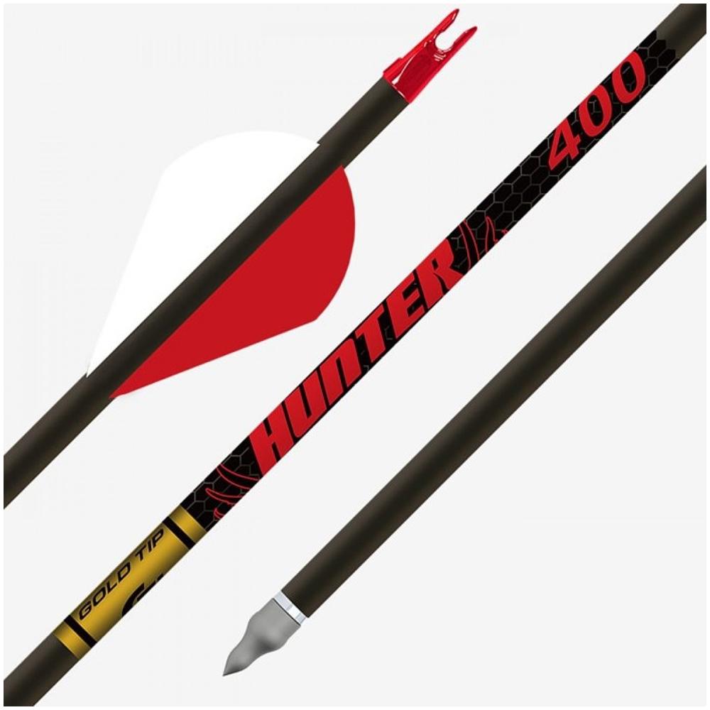 Gold Tip Hunter 340 2" Raptor Vane Arrows - Half Dozen