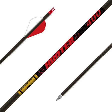Gold Tip Hunter Hunting Arrows 400 Spine 2in Rapt-X Vanes 6 Count