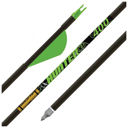 Gold Tip Hunter XT 300 Arrows with 2in Raptor Vanes Half Dozen