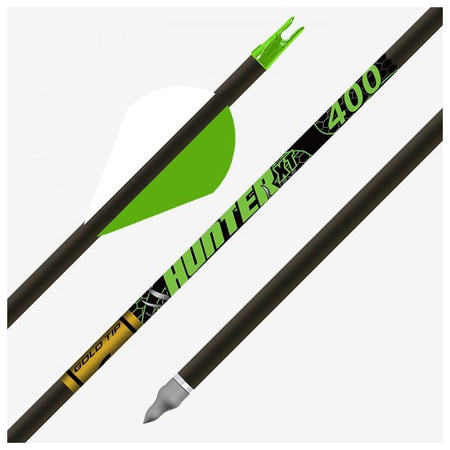 Gold Tip Hunter XT 500 Arrows with 2in Raptor Vanes Half Dozen