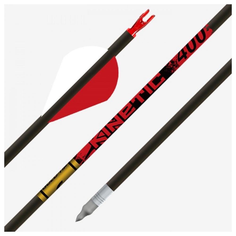 Gold Tip Kinetic 340 2" Raptor Vane Arrows - Half Dozen