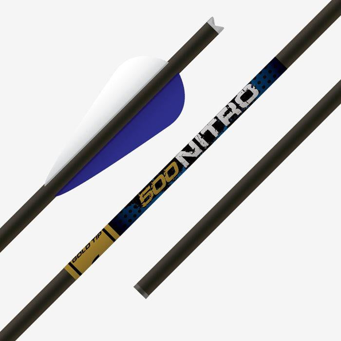 Gold Tip Nitro 22" Crossbow Bolts Moon Nocks 4" Duravanes 6-Pack