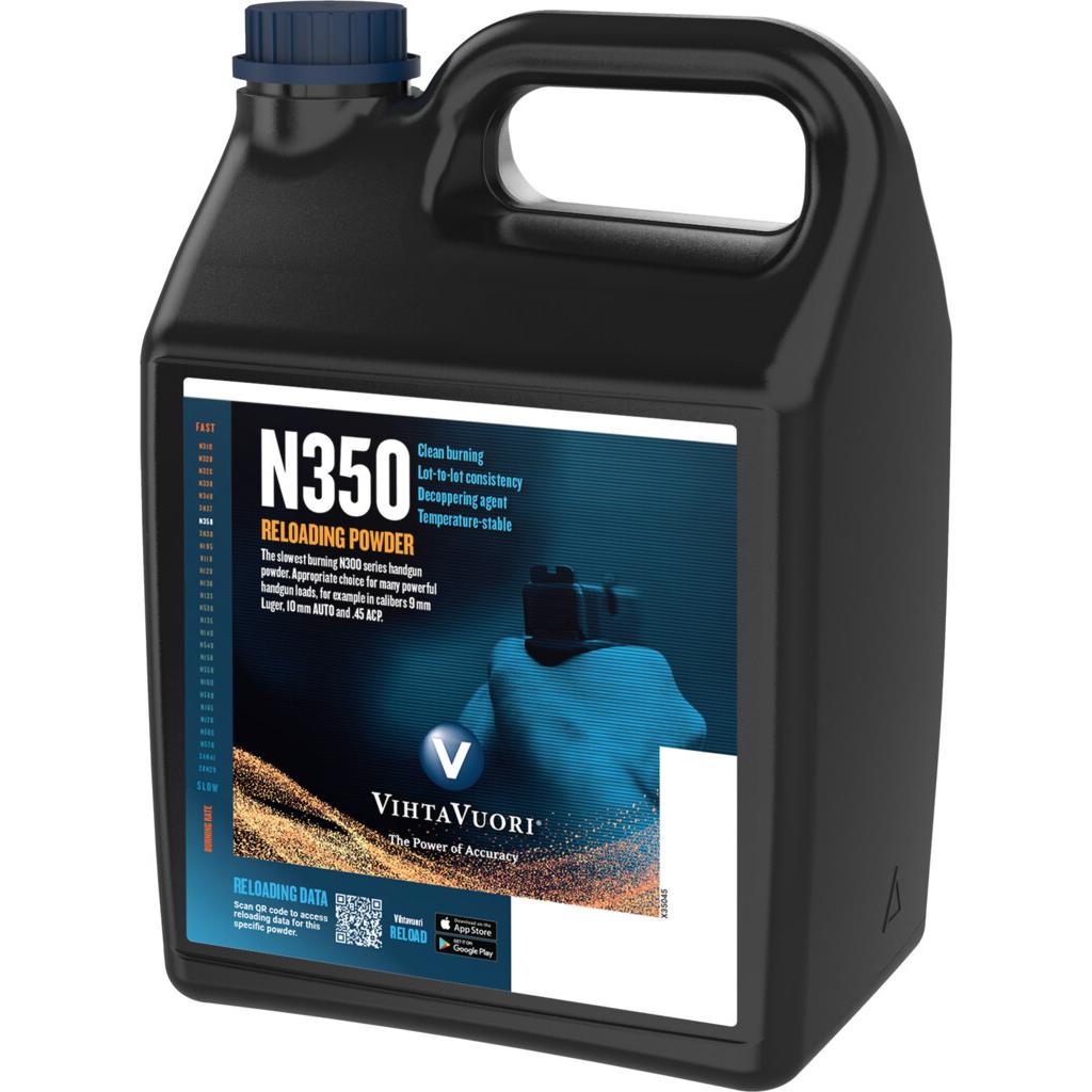 Vihtavuori N350 Smokeless Pistol Powder 4 lb Can