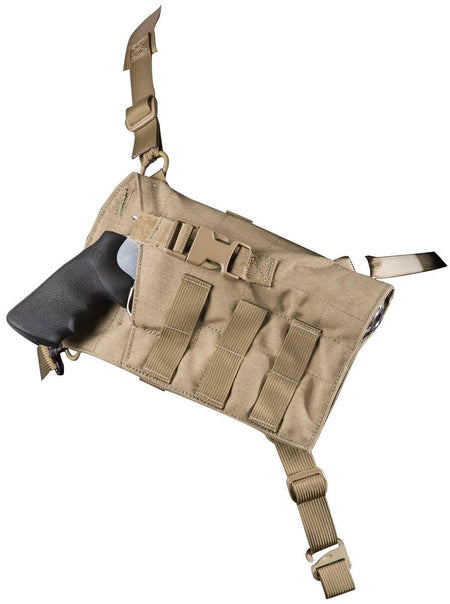 Viking Tactics VTAC Big Rig Chest Holster for Revolvers Coyote Tan