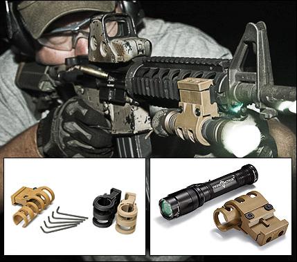 Viking Tactics Light Mount for Picatinny/Weaver Rails - Black