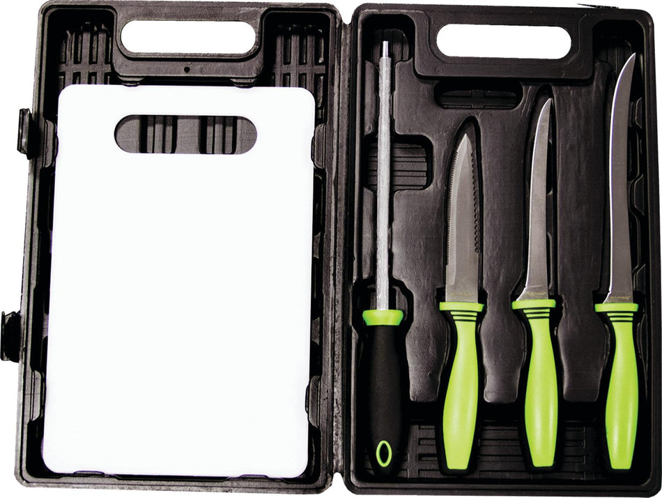 Sarges Knives Angler's Edge 5-Piece Fishing and Fillet Knife Kit