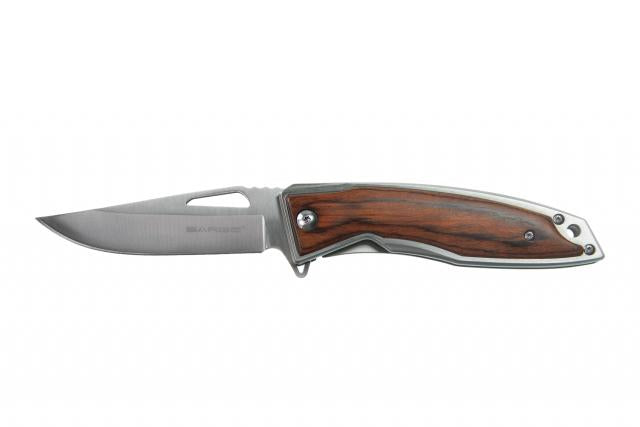 Sarge Knives Strive Swift Assist Folding Knife 2-1/2" Blade Wood Handle