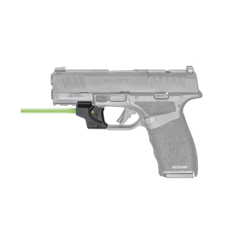 Viridian E Series Green Laser Sight for Springfield Hellcat Pro with Kydex IWB Holster Black RH