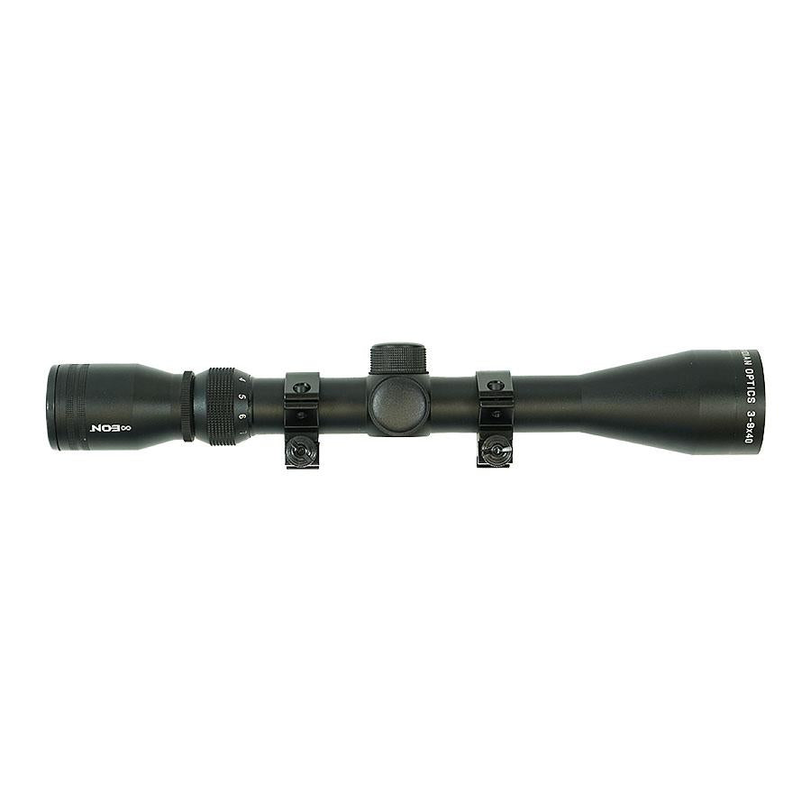 Viridian EON Rifle Scope 3-9x40 R4 Black with Rings