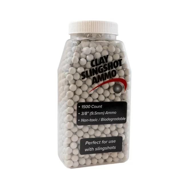 DAC 3/8" Clay Slingshot Ammo Biodegradable Beads 1500 Count