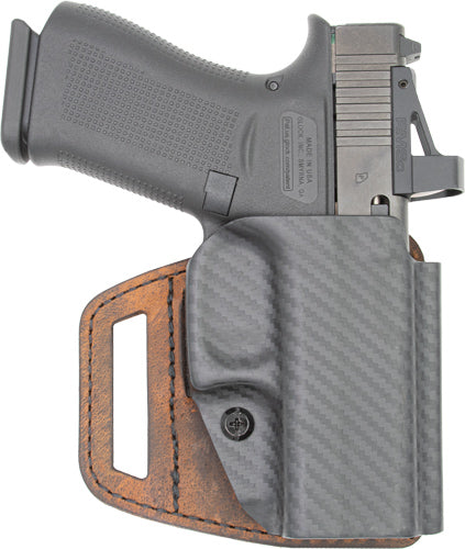 Versacarry VSlide OWB Hybrid Holster for S&W Shield EZ Poly/Brown