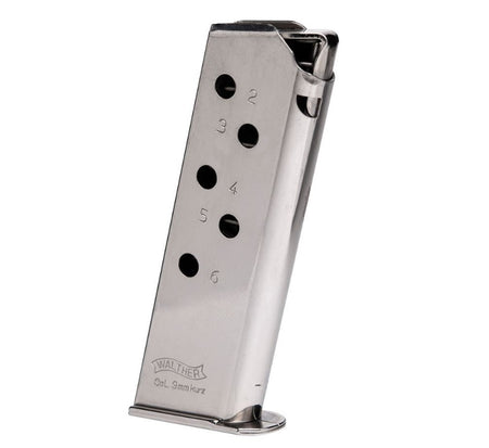 Walther PPK/S .32 ACP 8-Round Nickel Pistol Magazine