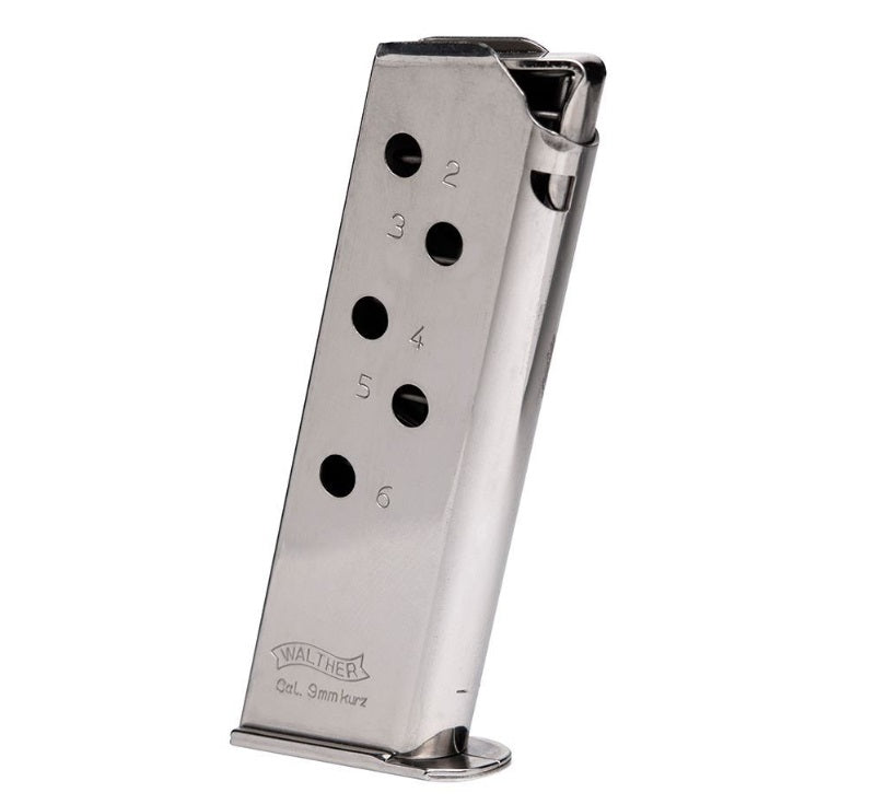 Walther PPK/S .32 ACP 8-Round Nickel Pistol Magazine