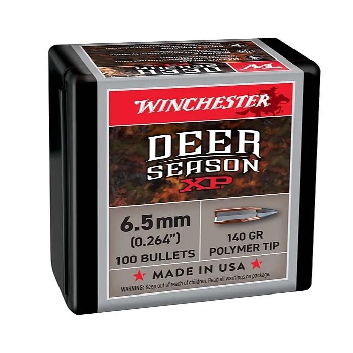 Winchester 6.5mm 140gr Deer Season XP Component Rifle Bullets 100/ct