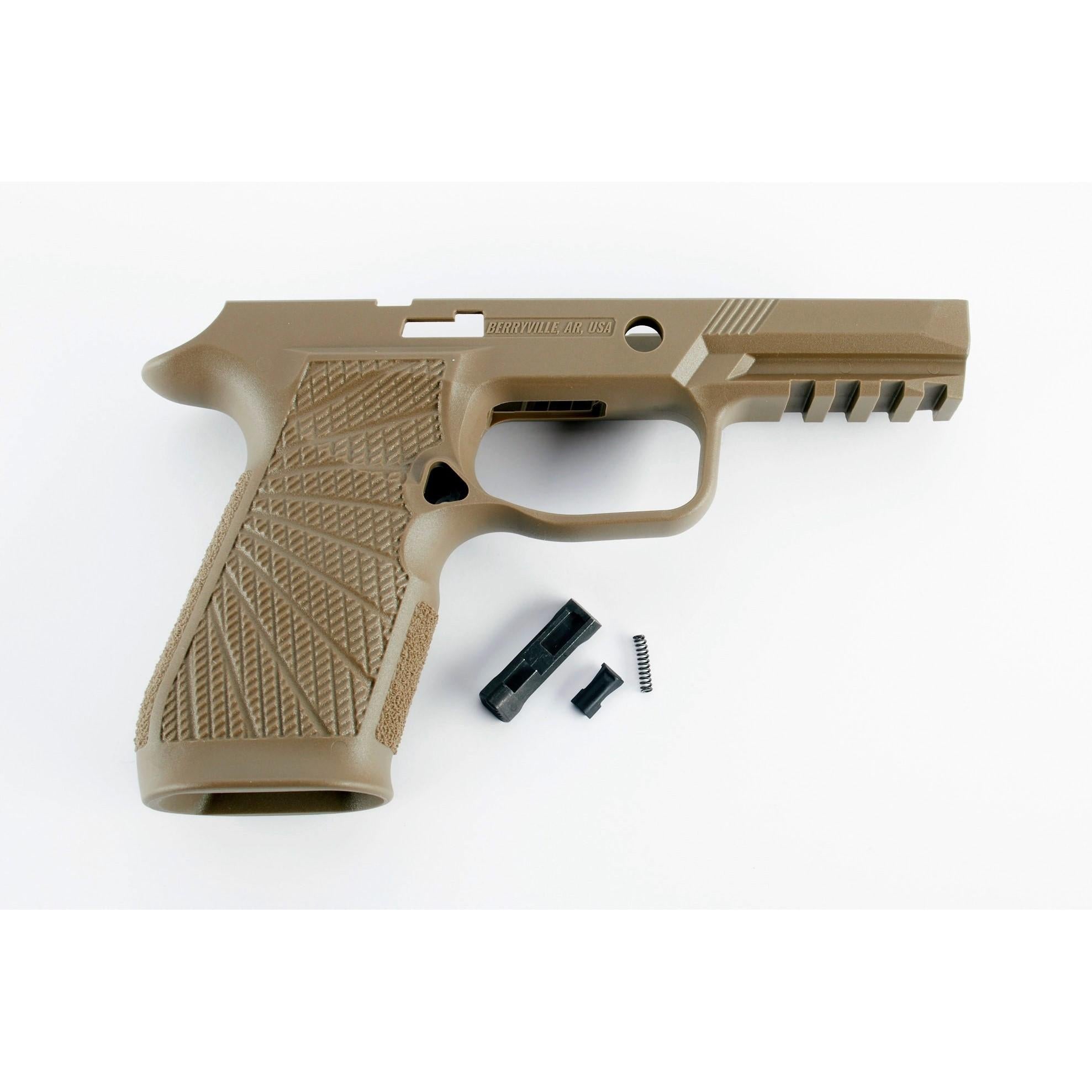 Wilson Combat Carry Size Grip Module for Sig Sauer P320 No Manual Safety Tan