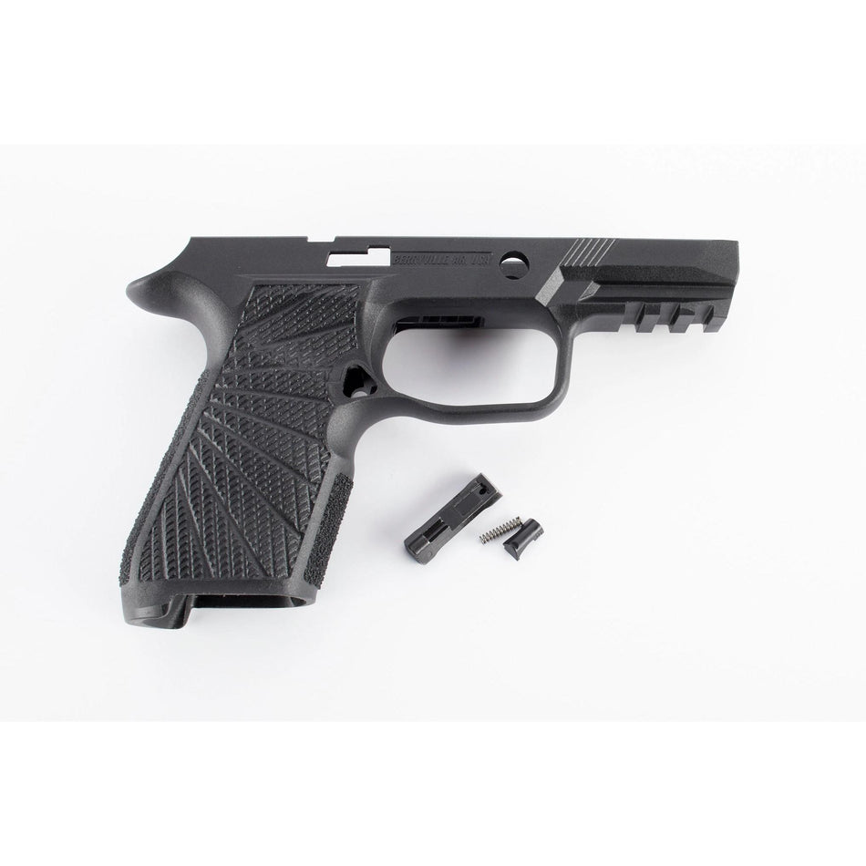 Wilson Combat X-Compact Grip Module for Sig Sauer P320 No Manual Safety Black
