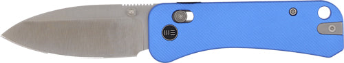 WE Knife Banter 2 Folding Knife 2.87" Blue Aluminum Crossbar Lock