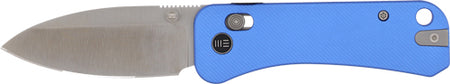 WE Knife Banter 2 Folding Knife 2.87" Blue Aluminum Crossbar Lock