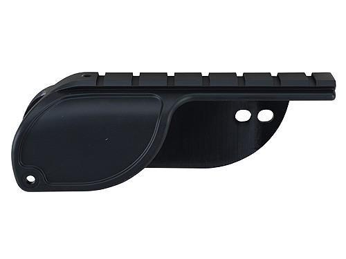Weaver No Gunsmith Saddle Shotgun Mount for Mossberg 500 & 835 12-Gauge Matte