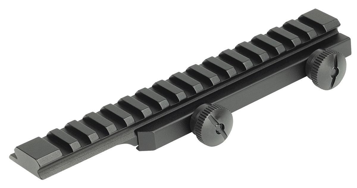 Weaver Thumbnut Flat Top Riser Rail for AR-15 / M16 - 6061-T6 Aluminum Matte Black