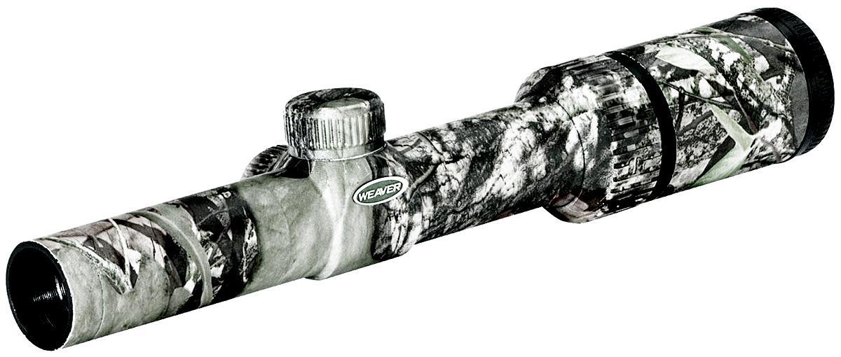 Weaver Kaspa Hunting Rifle Scope 1-4x24mm SH/MZ B-X Reticle Mossy Oak Infinity