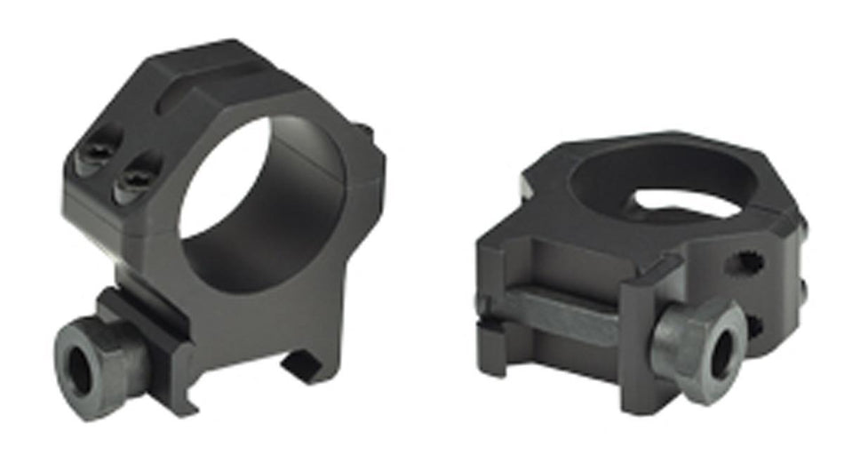 Weaver 4-Hole Tactical Picatinny Scope Rings Matte 30mm High Aluminum