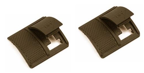 Weaver Short Locking Rail Panel 1.6 Inch Dark Earth 2-Pack