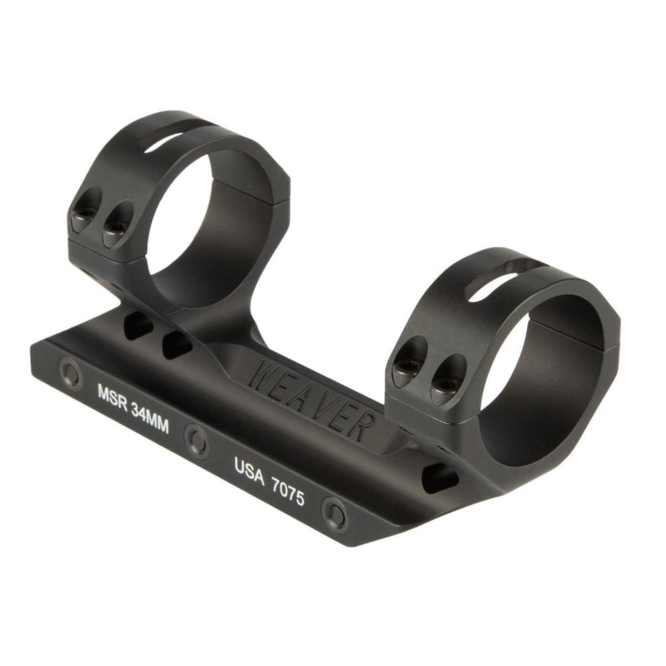 Weaver 34mm Fixed MSR Forward Cantilever Optic Mount Matte Hardcoat