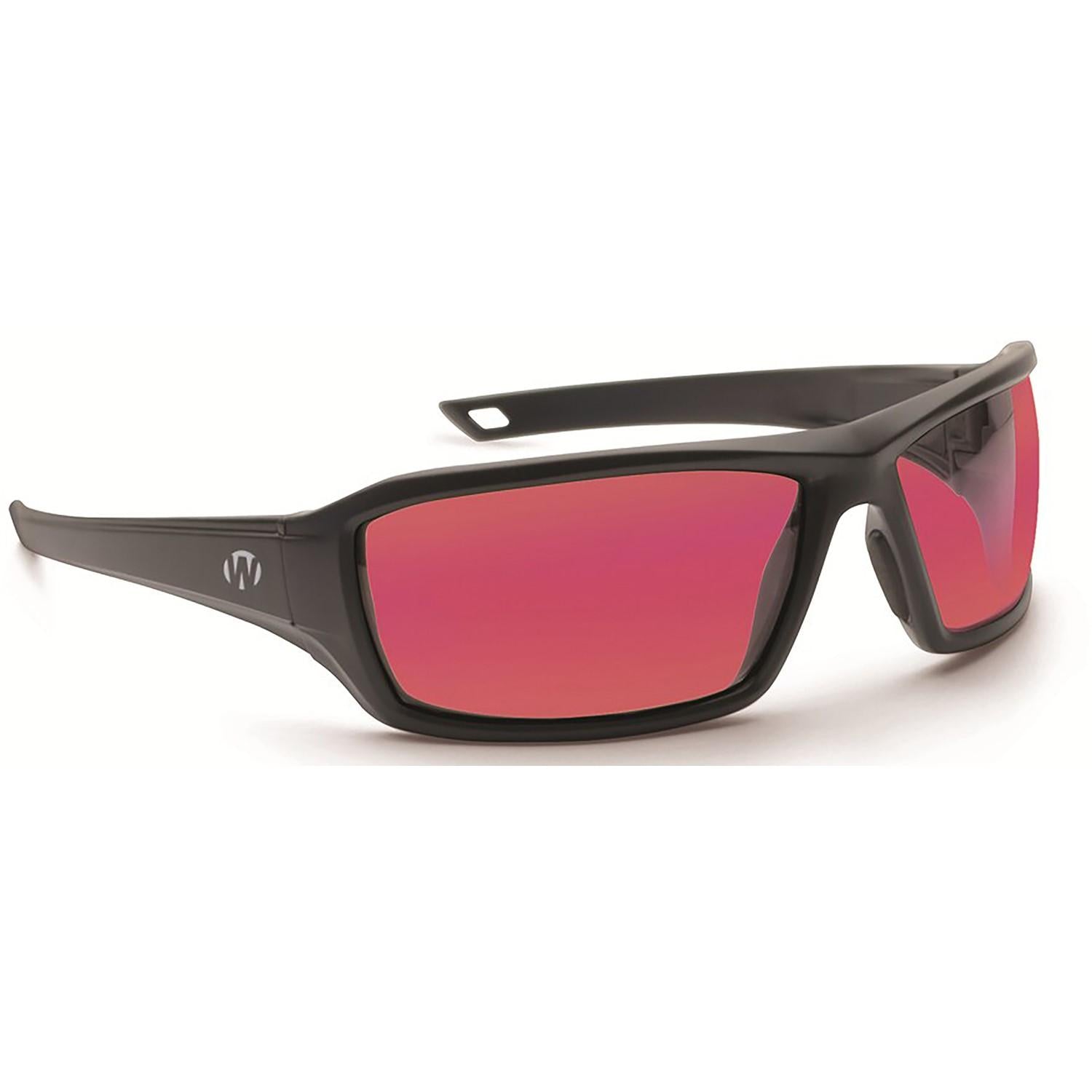 Walker's IKON Forge Shooting Glasses Black Frame with Rose Lens