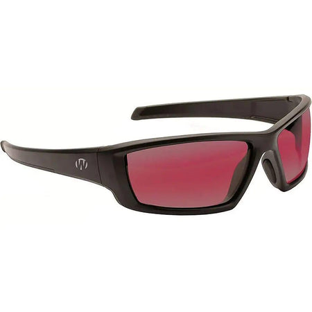 Walker's Vector Full Frame Shooting Glasses Black Frame Rose Lens with Case