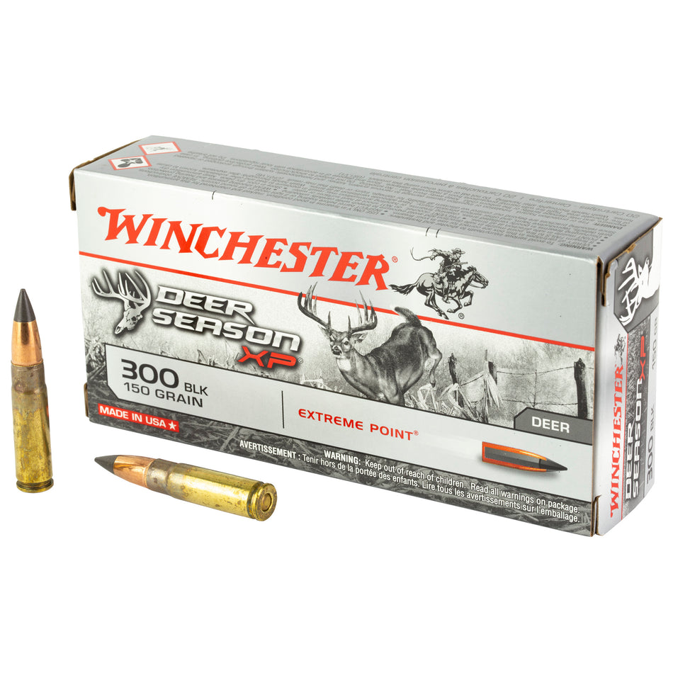 Winchester X300BLKDS DEER SEASON XP Extreme Point  150 Grain .300 AAC Blackout