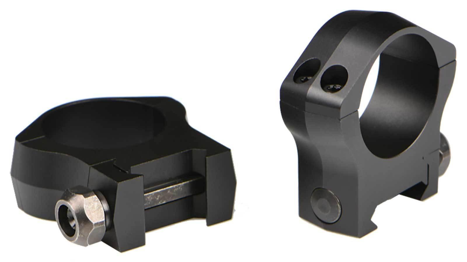 Warne 2-Piece Picatinny Mountain Tech Scope Rings 1 Inch Medium Matte Black