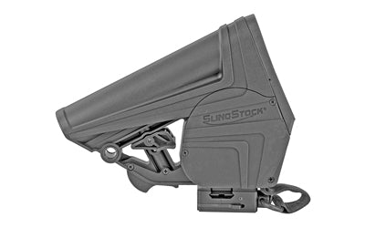 WMD Guns SlingStock Elite, Black, Fits Mil-Spec AR-15, Built-In Retractable Sling with QD Picatinny and Swivel Attachments