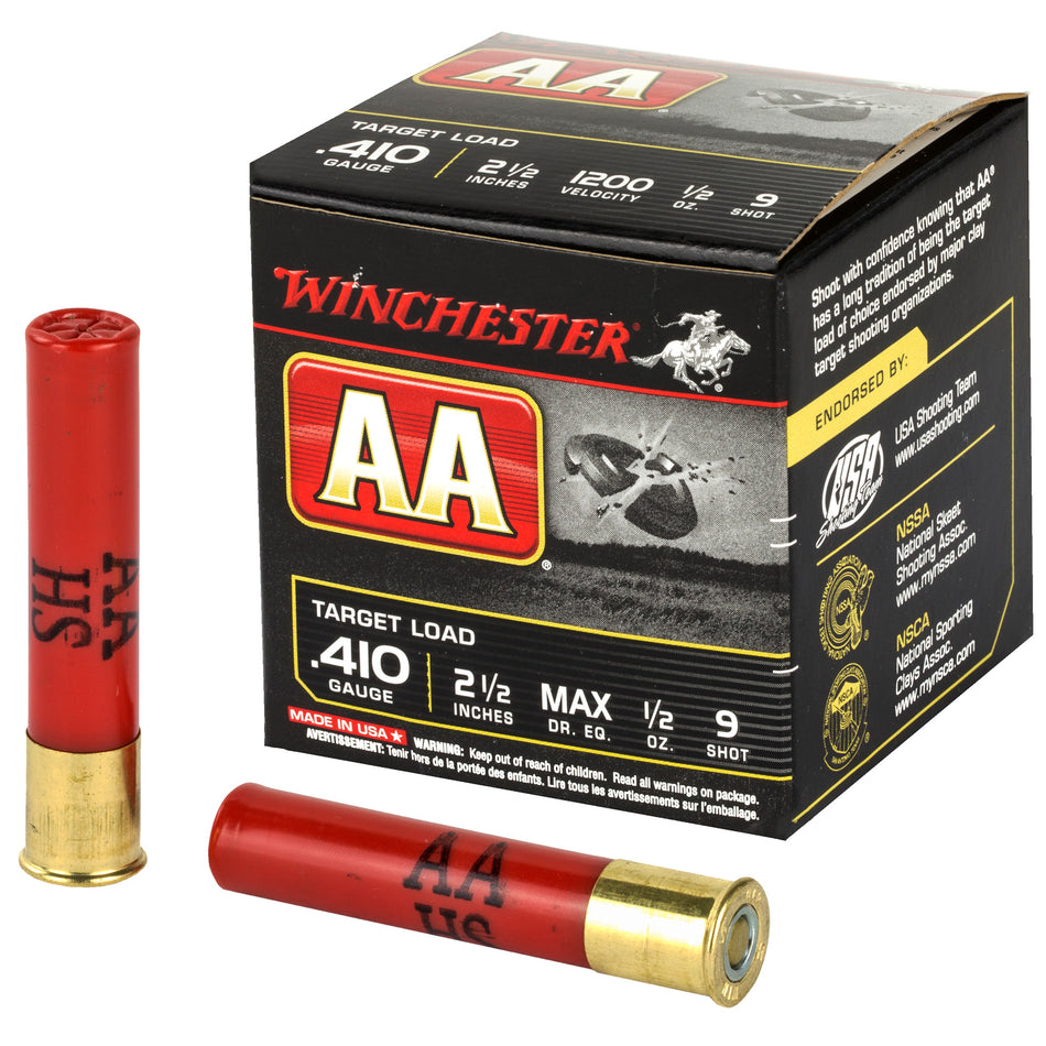 Winchester AA Target .410 Bore 2.5 in / 2.5 in #9 1/2 oz