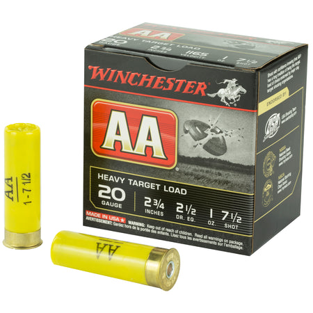 Winchester AA Heavy Target Load 20 Gauge (20 ga.) 2.75 in. 1 oz. 7.5 Shot 25 rd.