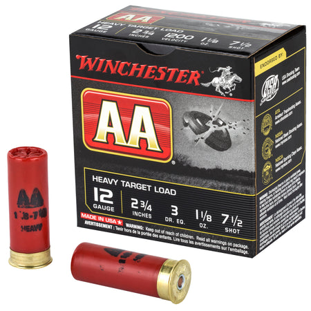 Winchester AA Target Heavy Target 12 Gauge 2.75 in / 2.75 in #7.5 1-1/8 oz