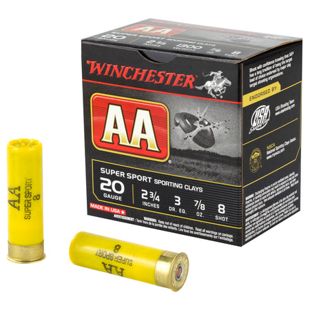 Winchester AA Supersport Sporting Clay 20 Gauge 2.75 in / 2.75 in #8 7/8 oz