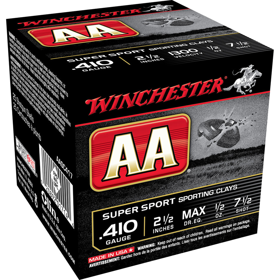 Winchester AA Super Sport Sporting Clay .410 Bore 2.5 in / 2.5 in #7.5 1/2 oz