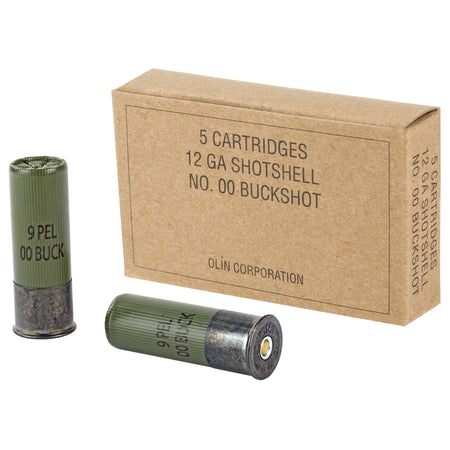 Winchester Military Grade 9 Pellets 12 Gauge 2.75 in / 2.75 in 00 Buck 1-1/8 oz